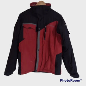 COLUMBIA Juniors Heavy Winter Fleece Lined Coat Size 14/16.‎ Zipper pockets.